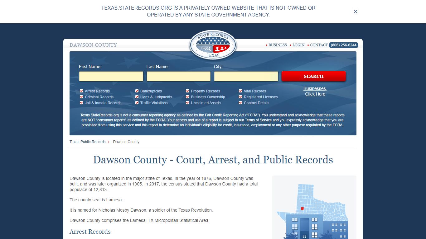 Dawson County - Court, Arrest, and Public Records
