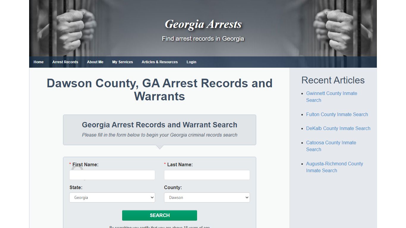 Dawson County, GA Arrest Records and Warrants - Georgia Arrests